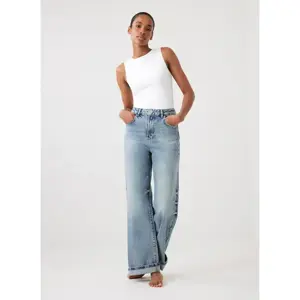 Mint Velvet Mid Indigo Workable Wide Jeans